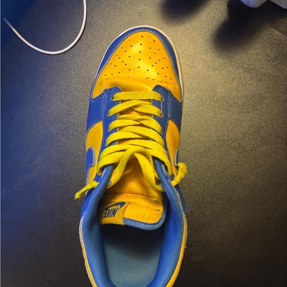 Nike Kids Blue and Yellow Sneakers